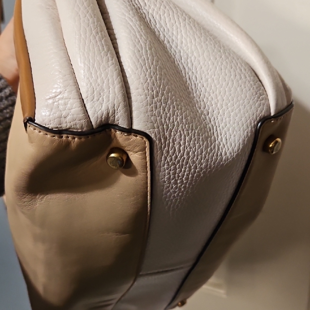 Coach EUC 1941 Harmony Hobo Colorblock Tan and White Shoulder Bag - Picture 15 of 16